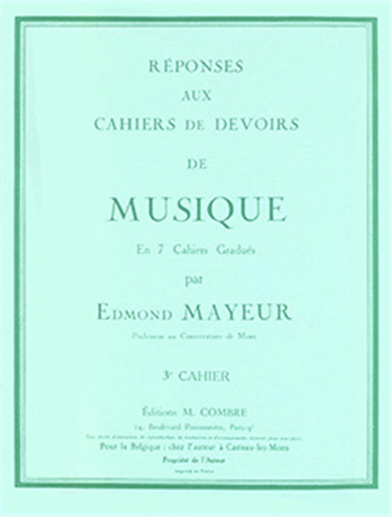 Réponses aux devoirs du n°3